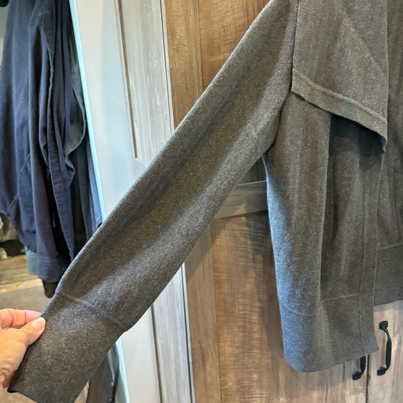 Per Se by Carlisle Sweater Cardigan Medium Gray Open Front - Picture 7 of 13